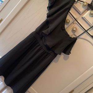 One shoulder little black dress